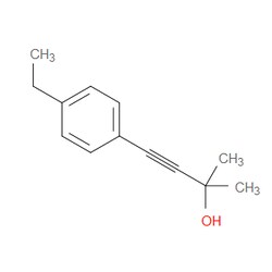 Aobchem&nbsp;4-(4-Ethylphenyl)-2-methyl-3-butyn-2-ol | ≥95% | CAS 155105-68-3 | C13H16O | 1g