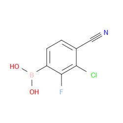Aobchem&nbsp;(3-Chloro-4-cyano-2-fluorophenyl)boronic acid | ≥95% | CAS 2377606-28-3 | C7H4BClFNO2 | 1g