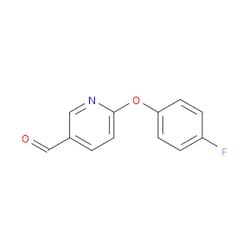 Aobchem&nbsp;6-(4-Fluorophenoxy)pyridine-3-carbaldehyde | ≥95% | CAS 866154-07-6 | C12H8FNO2 | 1g
