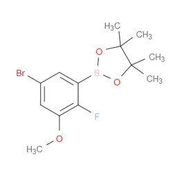 Aobchem&nbsp;5-Bromo-2-fluoro-3-methoxyphenylboronic acid pinacol ester | ≥97% | CAS 1638847-72-9 | C13H17BBrFO3 | 250mg