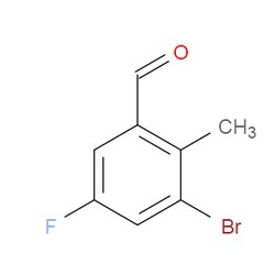 Aobchem&nbsp;3-Bromo-5-fluoro-2-methylbenzaldehyde | ≥95% | CAS 1378962-45-8 | C8H6BrFO | 1g