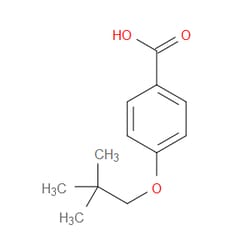 Aobchem&nbsp;4-(2 2-Dimethylpropoxy)benzoic acid | ≥95% | CAS 355391-06-9 | C12H16O3 | 500mg
