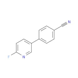 Aobchem&nbsp;4-(6-Fluoro-3-pyridinyl)benzonitrile | ≥97% | CAS 832735-44-1 | C12H7FN2 | 250mg
