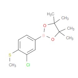 Aobchem&nbsp;3-Chloro-4-(methylthio)phenylboronic acid pinacol ester | ≥97% | CAS 1438262-39-5 | C13H18BClO2S | 250mg