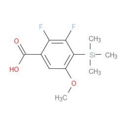 Aobchem&nbsp;2 3-Difluoro-5-methoxy-4-(trimethylsilyl)benzoic acid | ≥97% | CAS 2734779-18-9 | C11H14F2O3Si | 1g