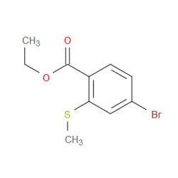 Aobchem&nbsp;Ethyl 4-bromo-2-(methylthio)benzoate | ≥97% | CAS 918328-04-8 | C10H11BrO2S | 250mg