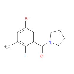 Aobchem&nbsp;(5-Bromo-2-fluoro-3-methylphenyl)(pyrrolidin-1-yl)methanone | ≥95% | CAS 2635937-74-3 | C12H13BrFNO | 500mg