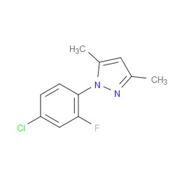Aobchem&nbsp;1-(4-Chloro-2-fluorophenyl)-3 5-dimethyl-1H-pyrazole | ≥97% | CAS 164982-01-8 | C11H10ClFN2 | 1g