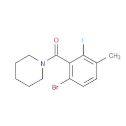 Aobchem&nbsp;(6-Bromo-2-fluoro-3-methylphenyl)(piperidin-1-yl)methanone | ≥97% | CAS 2734774-40-2 | C13H15BrFNO | 1g