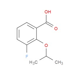 Aobchem&nbsp;3-Fluoro-2-(propan-2-yloxy)benzoic acid | ≥97% | CAS 1248479-48-2 | C10H11FO3 | 500mg