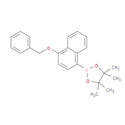 Aobchem&nbsp;2-[4-(Benzyloxy)-1-naphthyl]-4 4 5 5-tetramethyl-1 3 2-dioxaborolane | ≥97% | CAS 2096997-27-0 | C23H25BO3 | 250mg