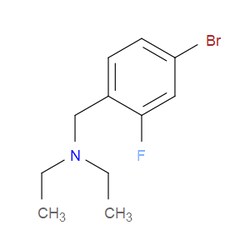 Aobchem&nbsp;[(4-Bromo-2-fluorophenyl)methyl]diethylamine | ≥97% | CAS 1249128-16-2 | C11H15BrFN | 250mg