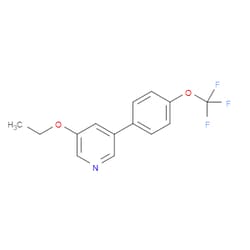 Aobchem&nbsp;5-Ethoxy-3-(4-(trifluoromethoxy)phenyl)pyridine | ≥95% | CAS 1428234-57-4 | C14H12F3NO2 | 1g