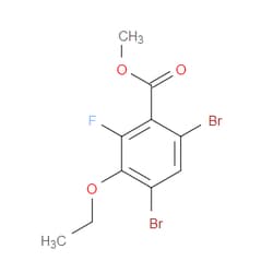 Aobchem&nbsp;Methyl 4 6-dibromo-3-ethoxy-2-fluorobenzoate | ≥97% | CAS 2404733-73-7 | C10H9Br2FO3 | 500mg