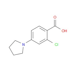 Aobchem&nbsp;2-Chloro-4-pyrrolidinobenzoic Acid | ≥95% | CAS 192513-60-3 | C11H12ClNO2 | 1g