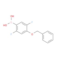 AOBCHEM&nbsp;2 5-Difluoro-4-benzyloxyphenylboronic acid | ≥97% | CAS 1452574-01-4 | C13H11BF2O3 | 1g