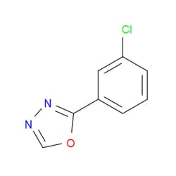 Aobchem&nbsp;2-(3-Chlorophenyl)-1 3 4-oxadiazole | ≥97% | CAS 5378-33-6 | C8H5ClN2O | 500mg