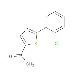 Aobchem&nbsp;1-[5-(2-Chlorophenyl)-2-thienyl]ethanone | ≥95% | CAS 893735-05-2 | C12H9ClOS | 500mg