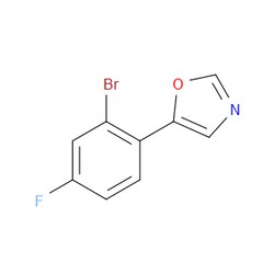 Aobchem&nbsp;5-(2-Bromo-4-fluorophenyl)-1 3-oxazole | ≥97% | CAS 2005481-21-8 | C9H5BrFNO | 1g