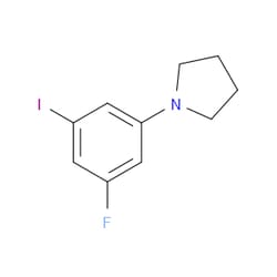 Aobchem&nbsp;1-(3-Fluoro-5-iodophenyl)pyrolidine | ≥97% | CAS 2121513-22-0 | C10H11FIN | 250mg
