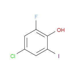 Aobchem&nbsp;4-Chloro-2-fluoro-6-iodophenol | ≥97% | CAS 1192815-08-9 | C6H3ClFIO | 250mg