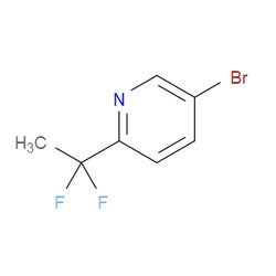 Aobchem&nbsp;5-Bromo-2-(1 1-difluoroethyl)pyridine | ≥97% | CAS 1256821-91-6 | C7H6BrF2N | 250mg