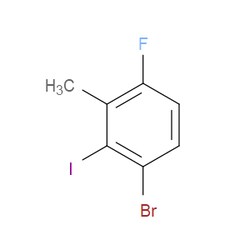 Aobchem&nbsp;1-Bromo-4-fluoro-2-iodo-3-methylbenzene | ≥95% | CAS 1807043-37-3 | C7H5BrFI | 1g