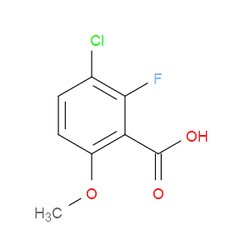 Aobchem&nbsp;3-Chloro-2-fluoro-6-methoxybenzoic acid | ≥97% | CAS 1782016-34-5 | C8H6ClFO3 | 250mg