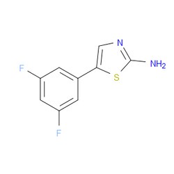 Aobchem&nbsp;5-(3 5-Difluorophenyl)thiazol-2-amine | ≥97% | CAS 1183990-60-4 | C9H6F2N2S | 500mg