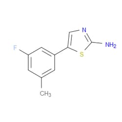 Aobchem&nbsp;5-(3-Fluoro-5-methylphenyl)thiazol-2-amine | ≥97% | CAS 1542102-42-0 | C10H9FN2S | 1g