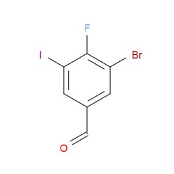 Aobchem&nbsp;3-Bromo-4-fluoro-5-iodobenzaldehyde | ≥95% | CAS 1356113-37-5 | C7H3BrFIO | 1g