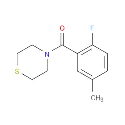 Aobchem&nbsp;(2-Fluoro-5-methylphenyl)(thiomorpholino)methanone | ≥97% | CAS 1249275-55-5 | C12H14FNOS | 5g