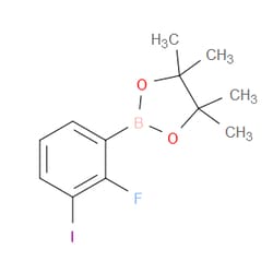 Aobchem&nbsp;2-(2-Fluoro-3-iodophenyl)-4 4 5 5-tetramethyl-1 3 2-dioxaborolane | ≥97% | CAS 2640391-11-1 | C12H15BFIO2 | 1g