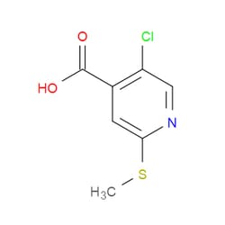 Aobchem&nbsp;5-Chloro-2-(methylthio)isonicotinic acid | ≥95% | CAS 1596116-38-9 | C7H6ClNO2S | 500mg