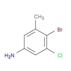 Aobchem&nbsp;4-Bromo-3-chloro-5-methylaniline | ≥97% | CAS 1253907-90-2 | C7H7BrClN | 250mg
