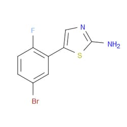Aobchem&nbsp;5-(5-Bromo-2-fluorophenyl)thiazol-2-amine | ≥97% | CAS 1537952-88-7 | C9H6BrFN2S | 1g
