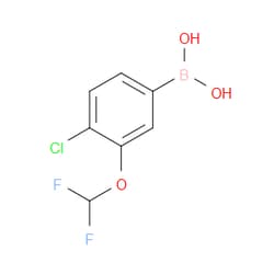 Aobchem&nbsp;4-Chloro-3-(difluoromethoxy)phenylboronic acid | ≥97% | CAS 1310949-72-4 | C7H6BClF2O3 | 500mg