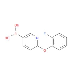 Aobchem&nbsp;6-(2-Fluorophenoxy)pyridine-3-boronic acid | ≥97% | CAS 1973462-28-0 | C11H9BFNO3 | 250mg