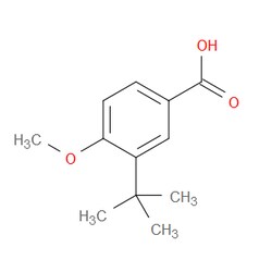 Aobchem&nbsp;3-(Tert-butyl)-4-methoxybenzoic acid | ≥97% | CAS 66737-89-1 | C12H16O3 | 5g