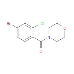Aobchem&nbsp;(4-Bromo-2-chlorophenyl)(morpholino)methanone | ≥97% | CAS 877383-57-8 | C11H11BrClNO2 | 1g