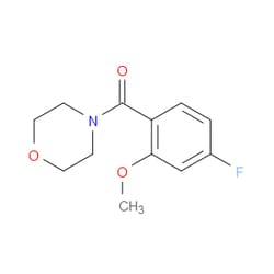 Aobchem&nbsp;(4-Fluoro-2-methoxyphenyl)(morpholino)methanone | ≥97% | CAS 2624417-06-5 | C12H14FNO3 | 250mg