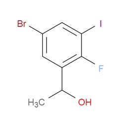Aobchem&nbsp;1-(5-Bromo-2-fluoro-3-iodophenyl)ethanol | ≥97% | CAS 2734776-58-8 | C8H7BrFIO | 5g