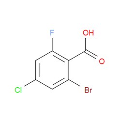 Aobchem&nbsp;2-Bromo-4-chloro-6-fluorobenzoic acid | ≥95% | CAS 1082040-61-6 | C7H3BrClFO2 | 1g