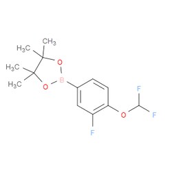 Aobchem&nbsp;2-(4-(Difluoromethoxy)-3-fluorophenyl)-4 4 5 5-tetramethyl-1 3 2-dioxaborolane | ≥97% | CAS 1162262-35-2 | C13H16BF3O3 | 5g