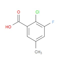 Aobchem&nbsp;2-Chloro-3-fluoro-5-methylbenzoic acid | ≥97% | CAS 1427373-69-0 | C8H6ClFO2 | 500mg