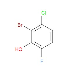 Aobchem&nbsp;2-Bromo-3-chloro-6-fluorophenol | ≥97% | CAS 1522140-28-8 | C6H3BrClFO | 1g