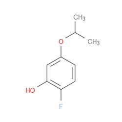Aobchem&nbsp;2-Fluoro-5-(propan-2-yloxy)phenol | ≥97% | CAS 1243289-64-6 | C9H11FO2 | 1g