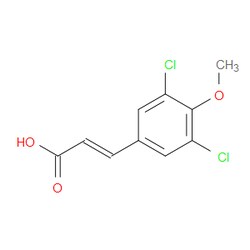Aobchem&nbsp;(E)-3-(3 5-dichloro-4-methoxyphenyl)acrylic acid | ≥97% | CAS 24076-35-5 | C10H8Cl2O3 | 500mg