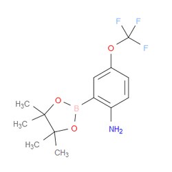 Aobchem&nbsp;4-(Trifluoromethoxy)-2-(4 4 5 5-tetramethyl-1 3 2-dioxaborolan-2-yl)aniline | ≥97% | CAS 1451391-22-2 | C13H17BF3NO3 | 250mg