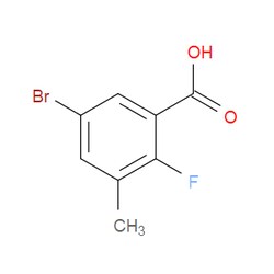 Aobchem&nbsp;5-Bromo-2-fluoro-3-methylbenzoic acid | ≥97% | CAS 1427382-02-2 | C8H6BrFO2 | 250mg